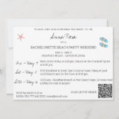 Invitation *~* Soirée Tropicale Exotique de Fille QR sur la P (Dos)