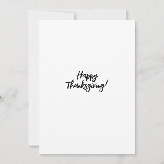 Invitation Soirée Tropicale Thanksgiving Feast (Dos)