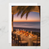 Invitation Soirée Tropicale Thanksgiving Feast (Devant / Derrière)