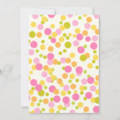 Invitation Soirée Tropicale Vert Et Rose (Dos)