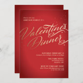 Invitation Soirée Valentines (Devant / Derrière)
