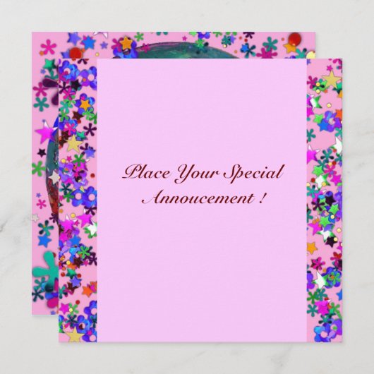 INVITATION SOIRÉE VÉNITIENNE DE LA SAINT-VALENTIN AVEC MASQUE (Devant / Derrière)