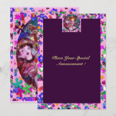 INVITATION SOIRÉE VÉNITIENNE DE LA SAINT-VALENTIN COSTUMÉE (Devant / Derrière)