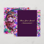 INVITATION SOIRÉE VÉNITIENNE DE LA SAINT-VALENTIN EN MASQUE (Devant / Derrière)