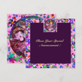 INVITATION SOIRÉE VÉNITIENNE DE LA SAINT-VALENTIN EN MASQUE (Devant / Derrière)