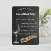 Invitation Soirée vin et fromage editable (Debout devant)