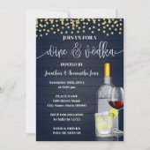 Invitation Soirée Vins & Vodka Tasting Party Boissons (Devant)