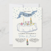 Invitation Soirée whimsical à main (Devant)