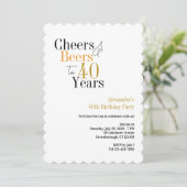 Invitation Soirées et bières jusqu'à 40 ans minimum fête (Debout devant)
