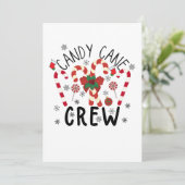 Invitation Sois gentil avec l'infirmière, le père Noël regard (Debout devant)