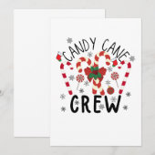 Invitation Sois gentil avec l'infirmière, le père Noël regard (Devant / Derrière)