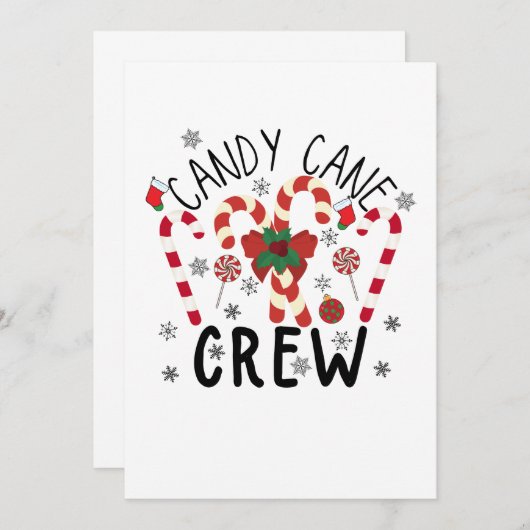 Invitation Sois gentil avec l'infirmière père Noël regarde T- (Devant / Derrière)