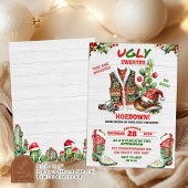 Invitation Sois laid Sweer Cowboy Noël Fête de Noël