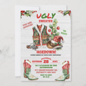 Invitation Sois laid Sweer Cowboy Noël Fête de Noël (Devant)