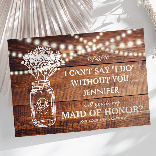 Invitation Sois ma Demoiselle d'Honneur Demoiselle d'honneu