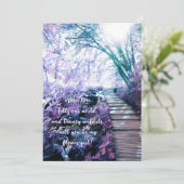 Invitation sois ma demoiselle d'honneur forêt enchantée (Debout devant)