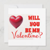 Invitation Sois Ma Saint-Valentin (Dos)