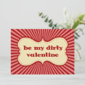 Invitation Sois ma sale Valentine (Debout devant)