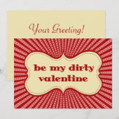Invitation Sois ma sale Valentine (Devant / Derrière)