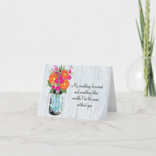 Invitation Sois Ma Servante D'Épouse Mason Jar Gerber Daisies