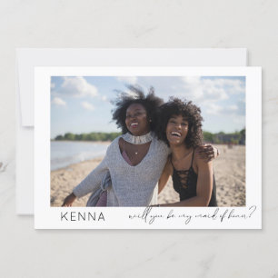 Invitation Sois ma servante d'honneur Photo Proposition de ca