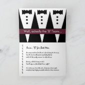 Invitation Sois mon garçon d'honneur avec smoking - DRÔLE (Intérieur)