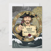 Invitation Sois mon garçon d'honneur Brave Pirate (Devant)