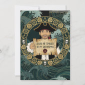Invitation Sois mon garçon d'honneur, pirate drôle (Devant)