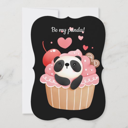 Invitation Sois mon panda valentine (Devant)