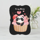 Invitation Sois mon panda valentine (Debout devant)