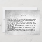 Invitation Sois mon témoin description de demande noeud papil (Dos)