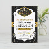 Invitation Sois notre costume de squelettes dansants fantômes (Debout devant)