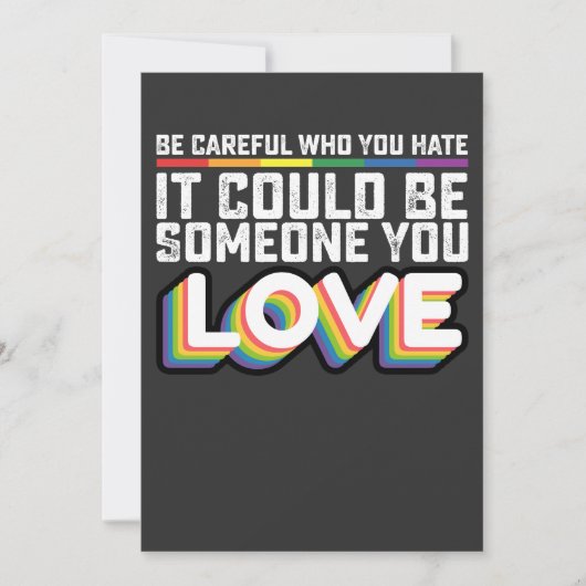 Invitation Sois Prudent Qui Tu Détestes Ça Pourrait Être Quel (Devant)