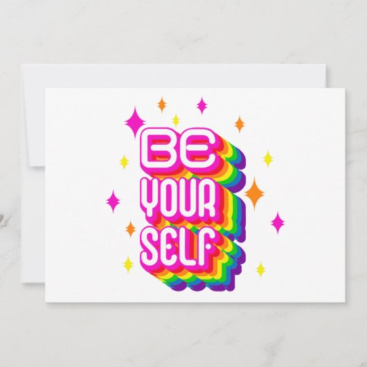 Invitation Sois toi-même ! (Devant)