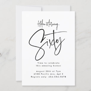 Invitation Soixante