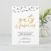 Invitation Soixante ans et Incroyable 60e Anniversaire (Debout devant)