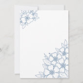 Invitation Soixante-dix Blue 80th Birthday Party (Dos)