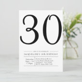 Invitation Soixante-dix-troisième anniversaire Soirée simple (Debout devant)