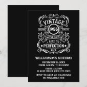 Invitation Soixante-dix vintages 70e anniversaire personnalis (Devant / Derrière)