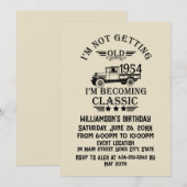 Invitation Soixante-dix vintages 70e anniversaire personnalis (Devant / Derrière)