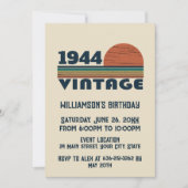 Invitation Soixante-dix vintages fête du 80e anniversaire (Devant)