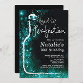 Invitation soixante-dixième Anniversaire de vin âgé à la (Devant / Derrière)