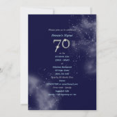 Invitation soixante-dixième commandant PERSONNALISER de (Dos)