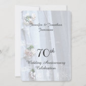 Invitation Soixante-dixième fête d'anniversaire de mariage, D (Devant)