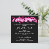 Invitation Soixante-dixième lumières élégantes de Bokeh de (Debout devant)