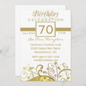 Invitation soixante-dixième - soixante-dix-neuvième (Devant / Derrière)