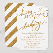 Invitation soixante-dixième, soixante-dixième célébration de (Devant / Derrière)