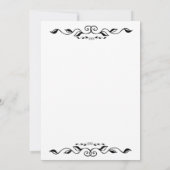 Invitation Soixante élégante Black & White 60e fête d'anniver (Dos)