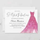 Invitation Soixante et fabuleux Gorgeous Pink Gown 60e annive (Devant)