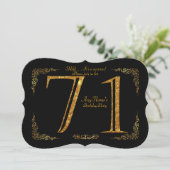 Invitation soixante-et-onzième, Gatsby de fête d'anniversaire (Debout devant)